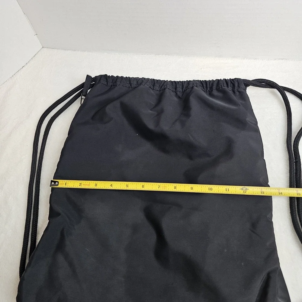 Adidas BlackDrawstring Cinch Sack Backpack ,Zipper pocket,  Sport,locker storage